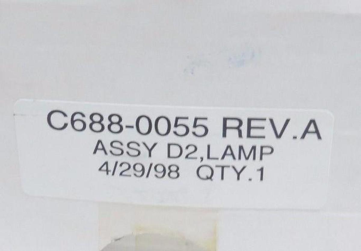 NIB PERKIN-ELMER C 55-0505 DEUTERIUM LAMP PART NO. C688-0055 , 550505, C6880055