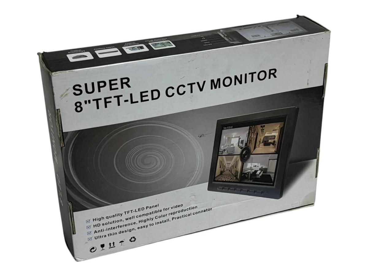 Super 8" TFT-LED CCTV Monitor HDMI VGA BNC AV Industrial Display New