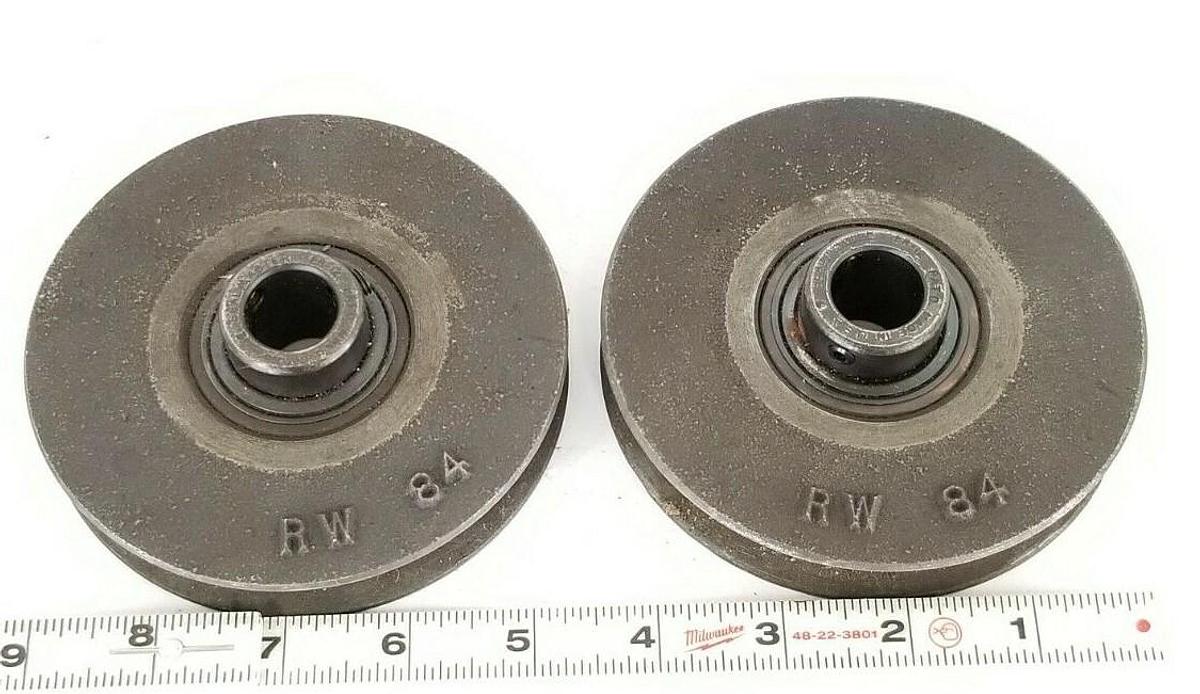 Used LOT OF 2 GENERIC / SEALMASTER RW-84 PULLEYS 3/4'' IN. BORE W/ ER-12 BEARINGS