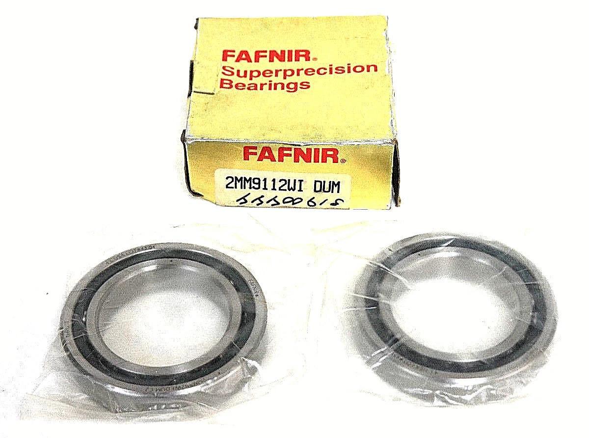 Used NIB FAFNIR 2MM9112WI-DUM SUPER PRECISION BALL BEARING DUPLEX PAIR 2MM9112WIDUM