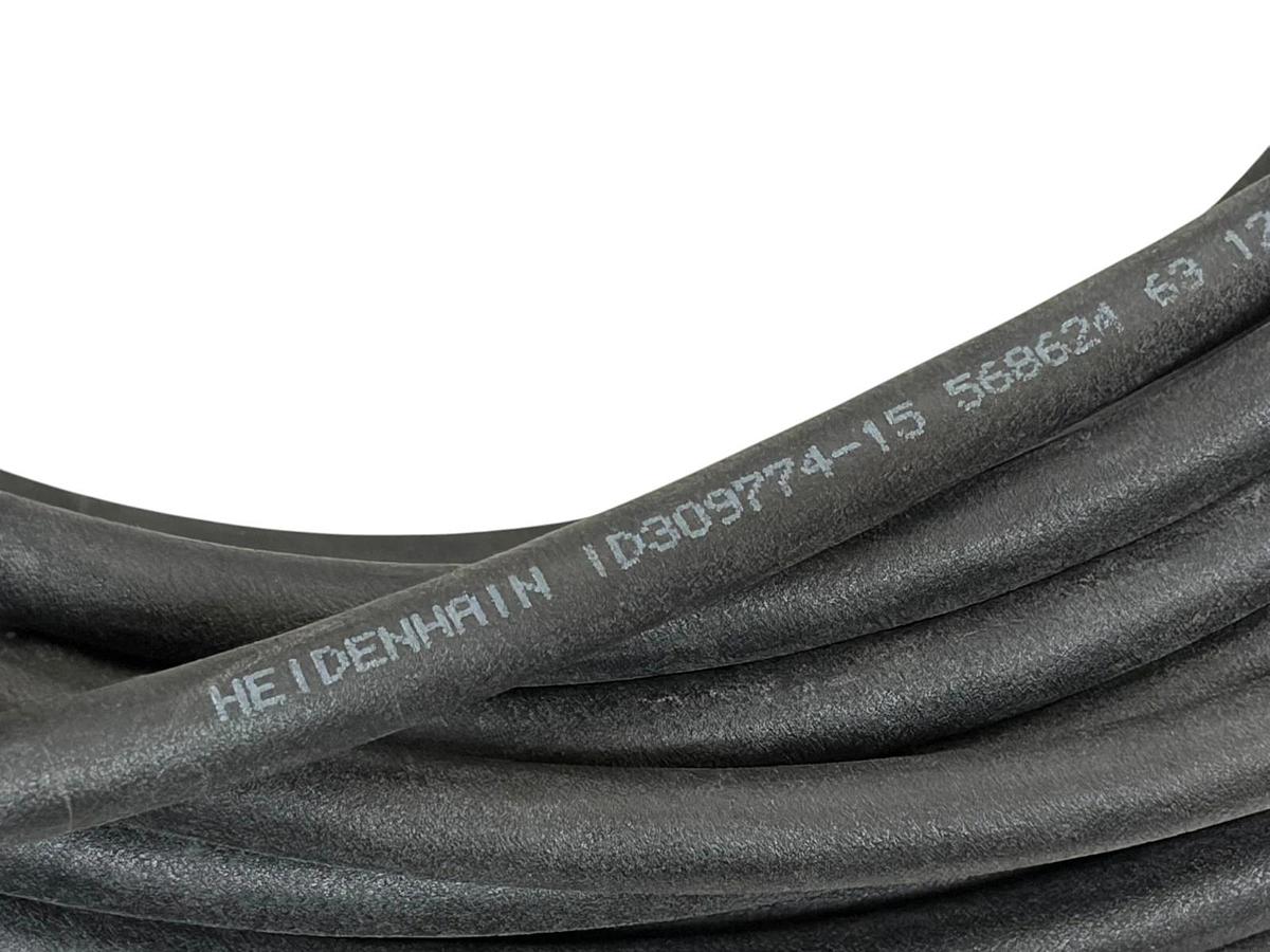 Heidenhain ID 309774-15 CNC Extension Cable 9-Pin Male to 9-Pin Female