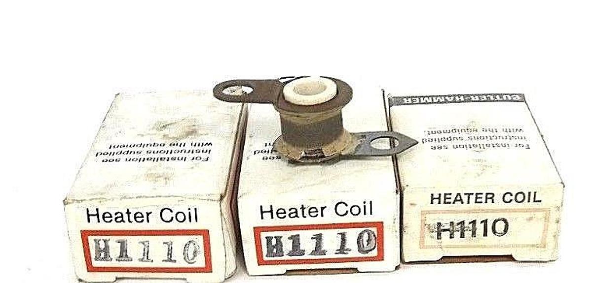 Used LOT OF 3 NEW CUTLER HAMMER H1110 OVERLOAD THERMAL UNIT HEATING ELEMENTS