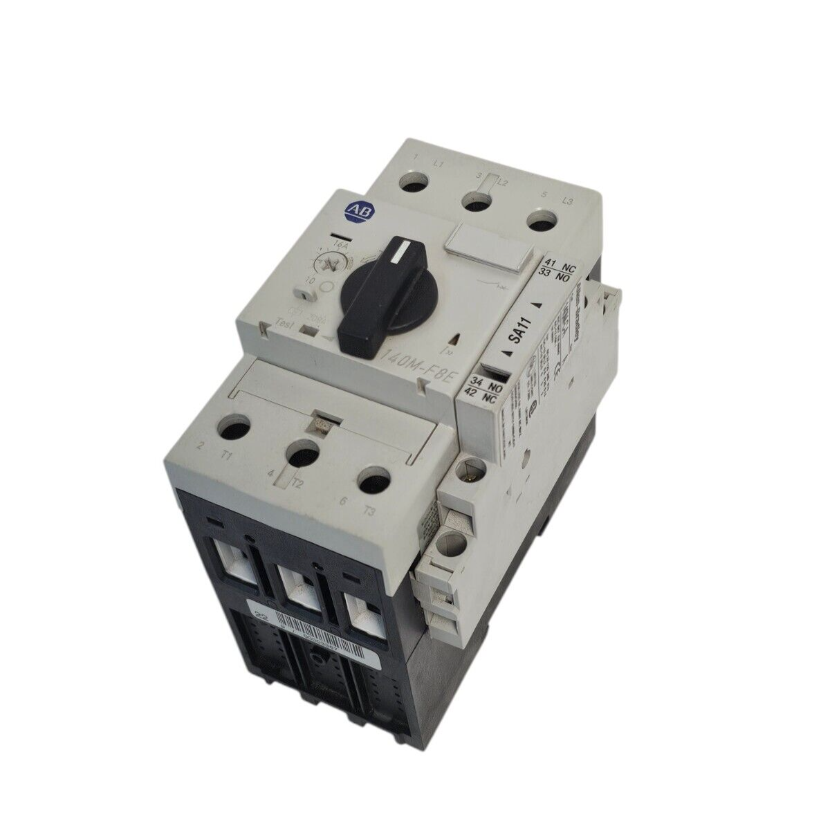 Used ALLEN BRADLEY 140M-F8E-C16 SER. B MOTOR PROTECTION CIRCUIT BREAKER 140MF8EC16
