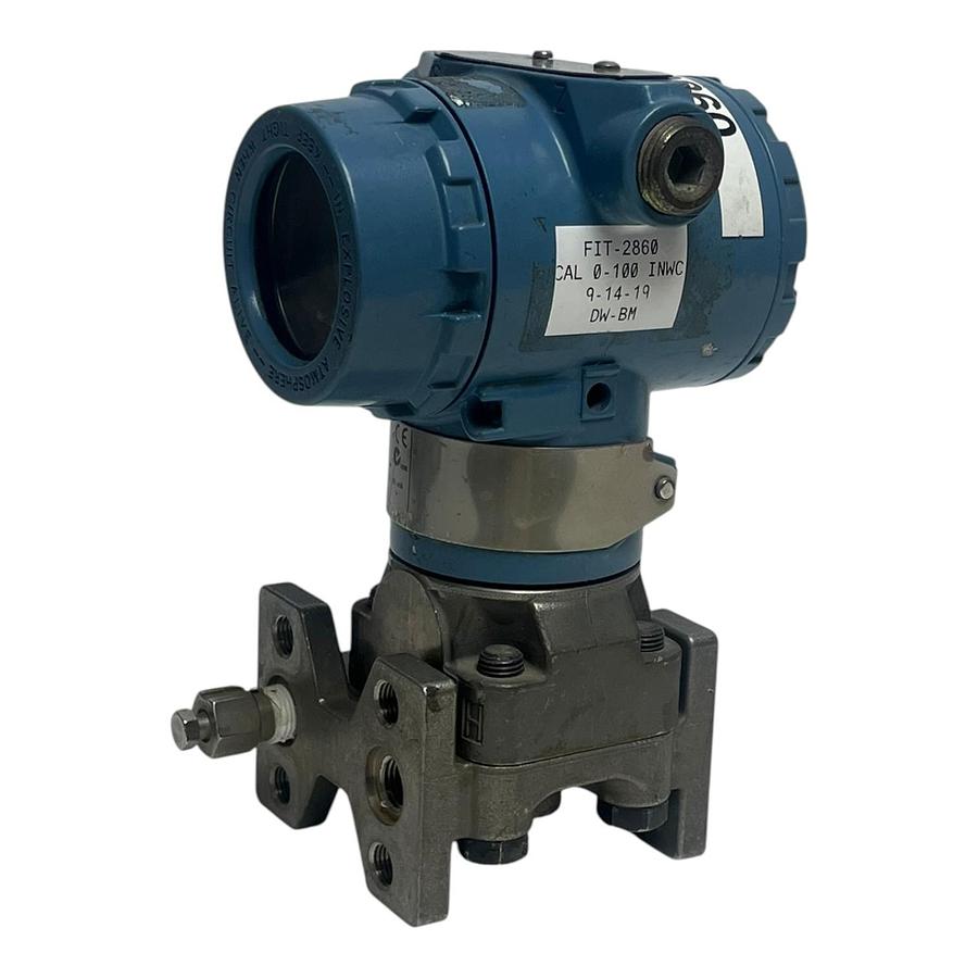 Used Rosemount 3051CD3A03A1AH2B7E5M5L4 Coplanar Differential Pressure Transmitter