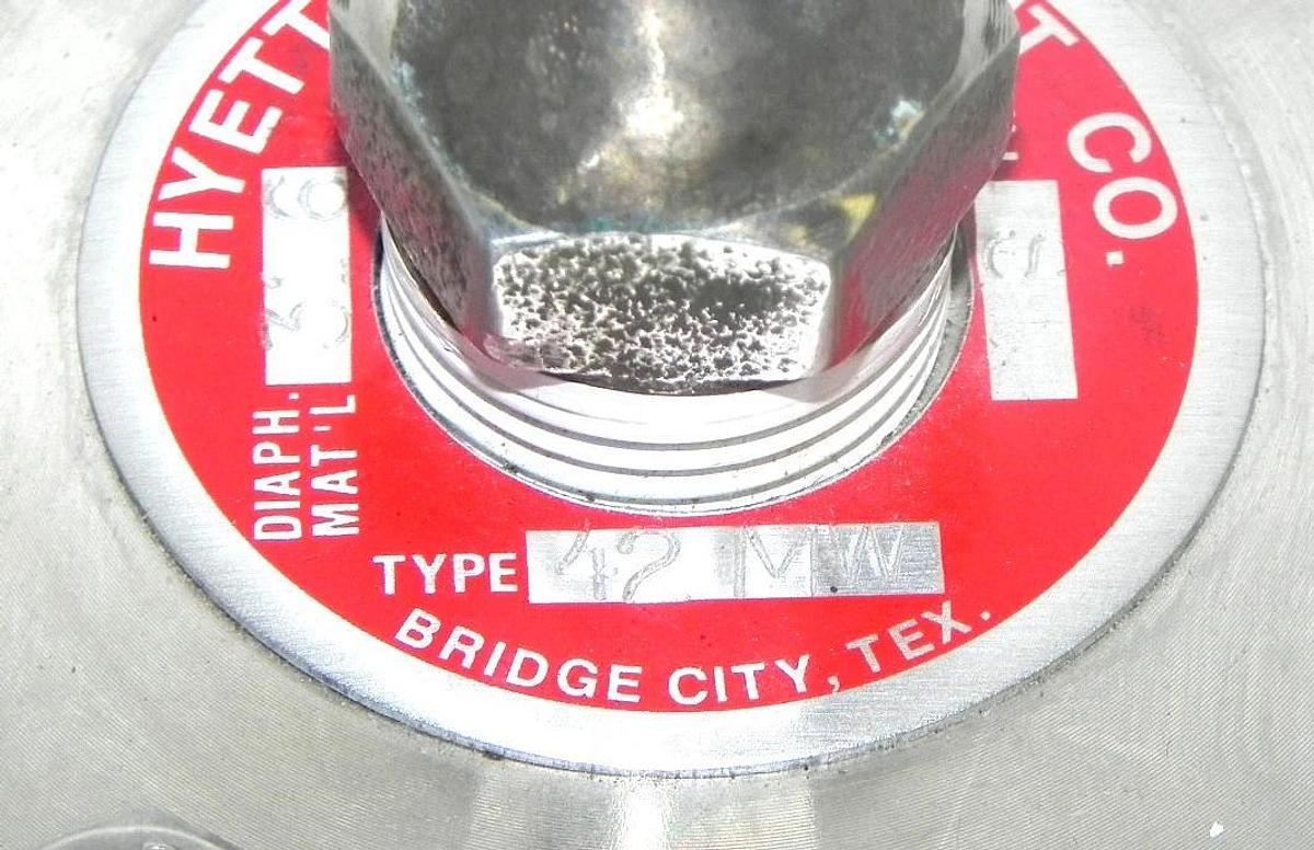 Used NEO-DYN 122P85CC6540 ADJUSTABLE PRESSURE SWITCH W/ HYETT 42MW PRESSURE DIAPHRAM