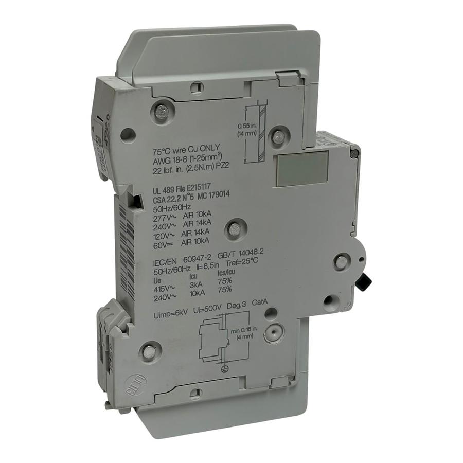 Used Schneider Electric M9F42110 Multi9 C60BP 1 Pole 10A C Curve Circuit Breaker New