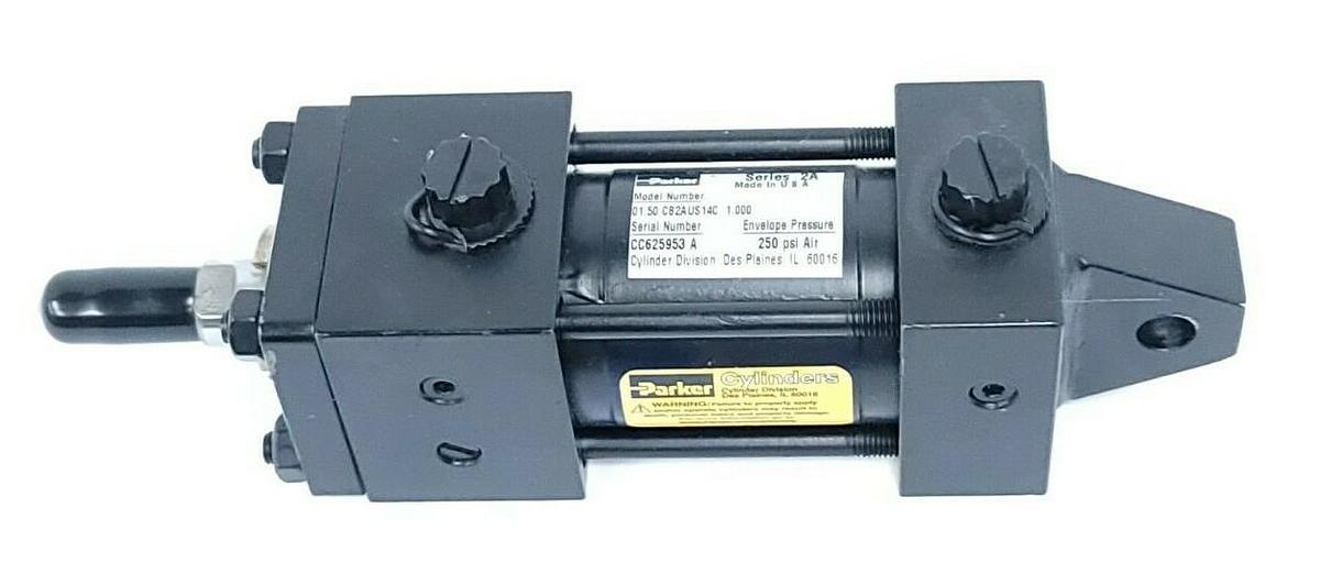 Used NEW PARKER 01.50 CB2AUS14C SERIES 2A CYLINDER 250 PSI AIR