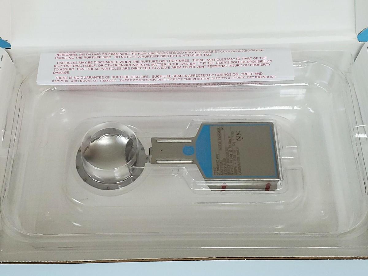 NIB CONTINENTAL DISC CORP. 8334345A TYPE: 2'' 50mm SANITRX (SF) RUPTURE DISC