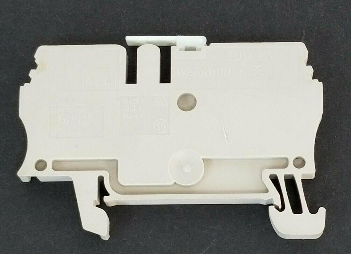 Used LOT OF 8 NEW WEIDMULLER ZDU 2.5 FEED THROUGH TERMINALS GREY