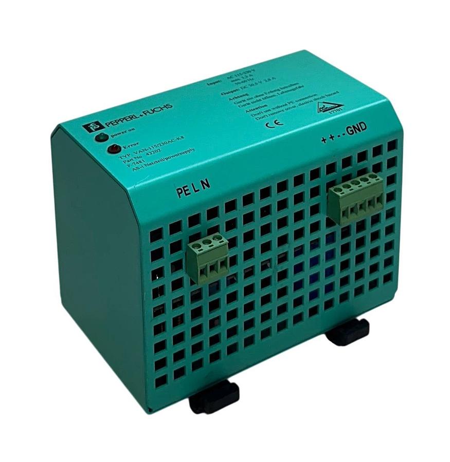 Used PEPPERL+FUCHS VAN-115/230AC-K8 / 43202 POWER SUPPLY 115-230VAC 1.3A INPUT USNP