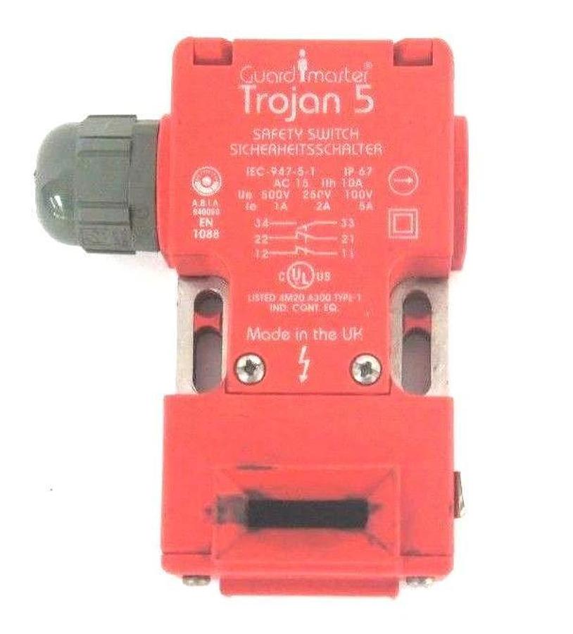 Used ALLEN BRADLEY 440K-T11085 GUARDMASTER TROJAN 5 SAFETY SWITCH 440KT11085