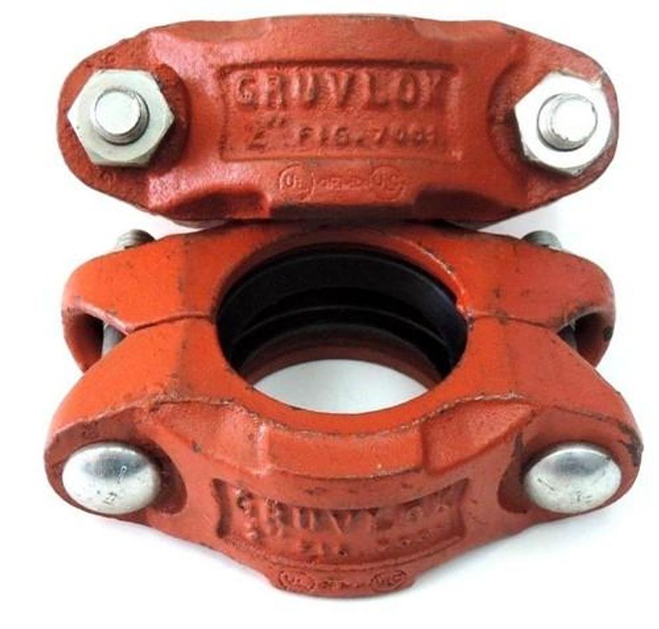Used LOT OF 2 NEW GRUVLOK 2" PIPE COUPLINGS FIG. 7001