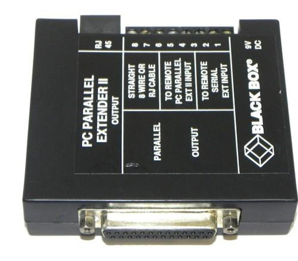 Used BLACK BOX PI322A PC PARALLEL EXTENDER II 9VDC