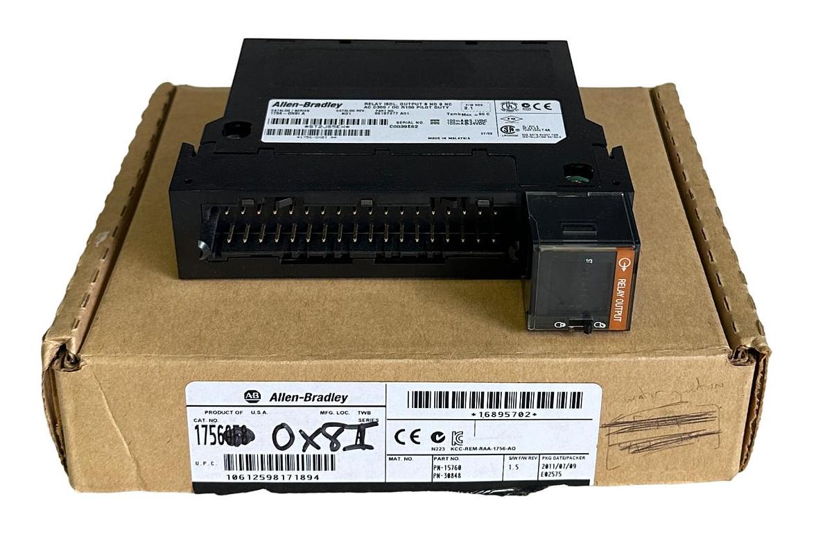 Used NEW ALLEN BRADLEY 1756-OX8I /A ControlLogix 8-PT RELAY ISO OUTPUT AC 1756OX8I