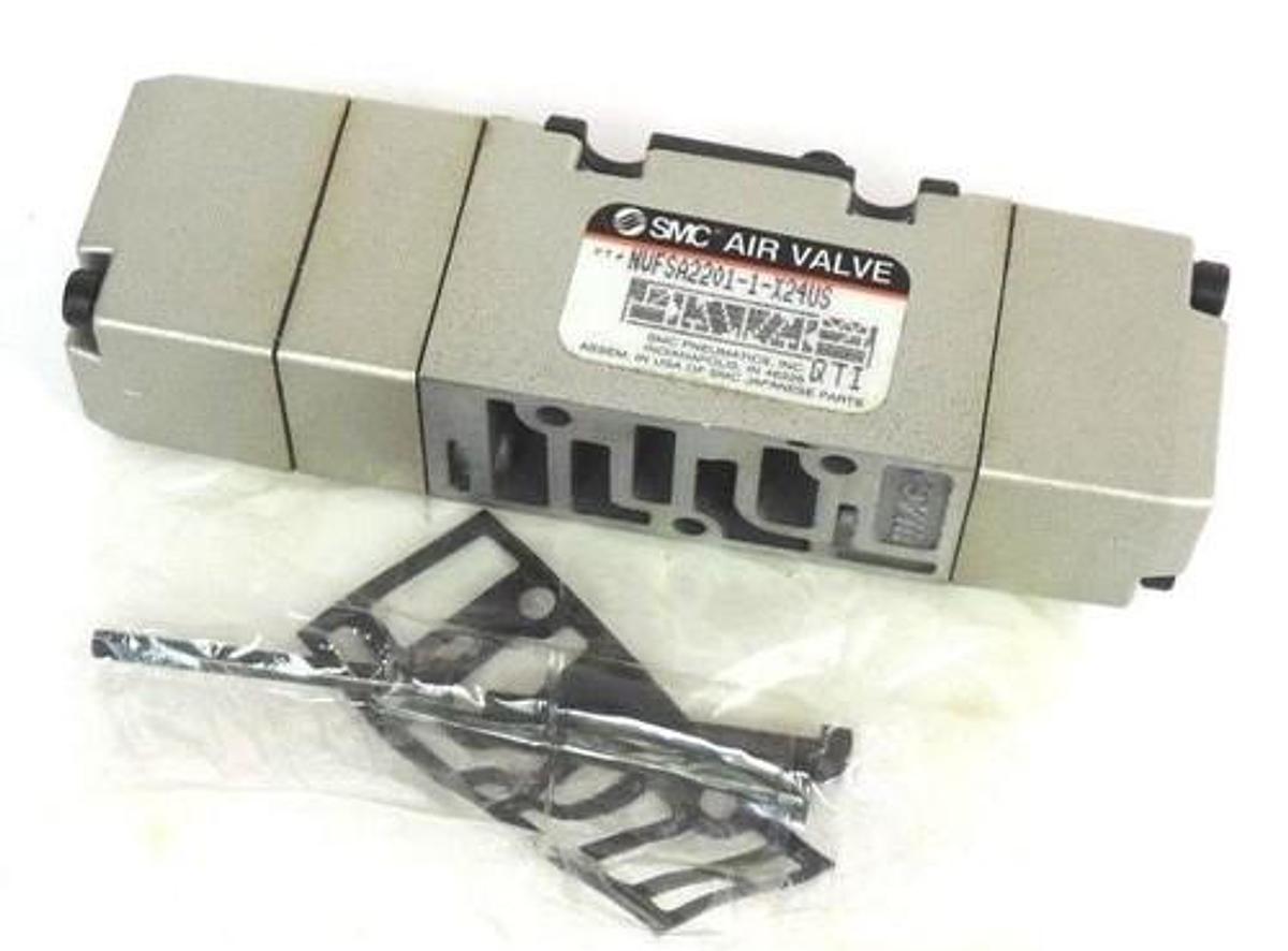 Used NEW SMC NVFSA2201-1-X24US AIR VALVE NVFSA22011X24US