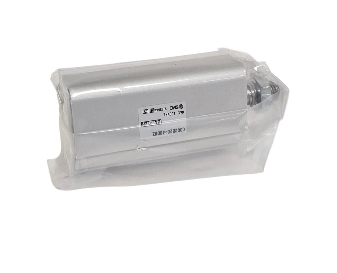Used NEW SMC CDQ2B25-40DMZ COMPACT CYLINDER - DOUBLE ROD MAX 1.0MPa 25MM BORE SIZE