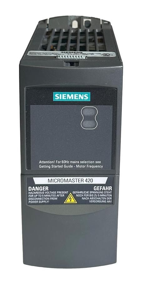 Used SIEMENS 6SE6420-2UD17-5AA1 / 6SE64202UD175AA1 MICROMASTER 420 0.75kW 480V NSNP