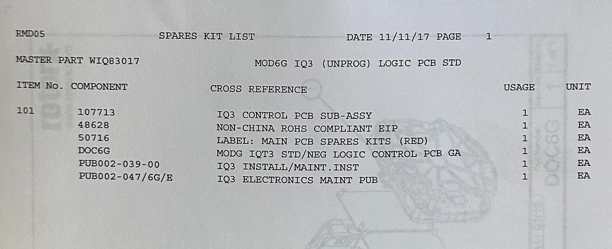 Used NEW ROTORK WIQ83017 IQ Mk3 MODULE 6G LOGIC CONTROL MAIN PCB 107713 UNPROGRAMMED