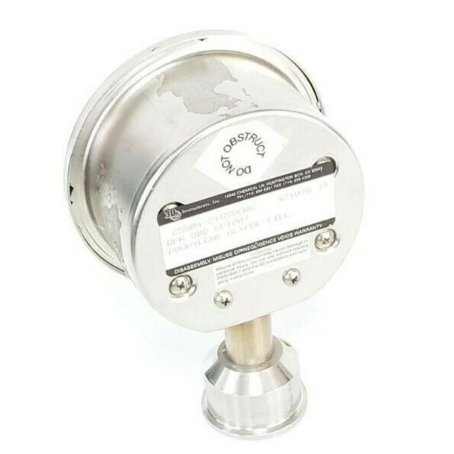 Used 3D INSTRUMENTS 25504-21U55CWG PRESSURE GAUGE, GFK SBD GP1007, 471078 39, 0-15PSI