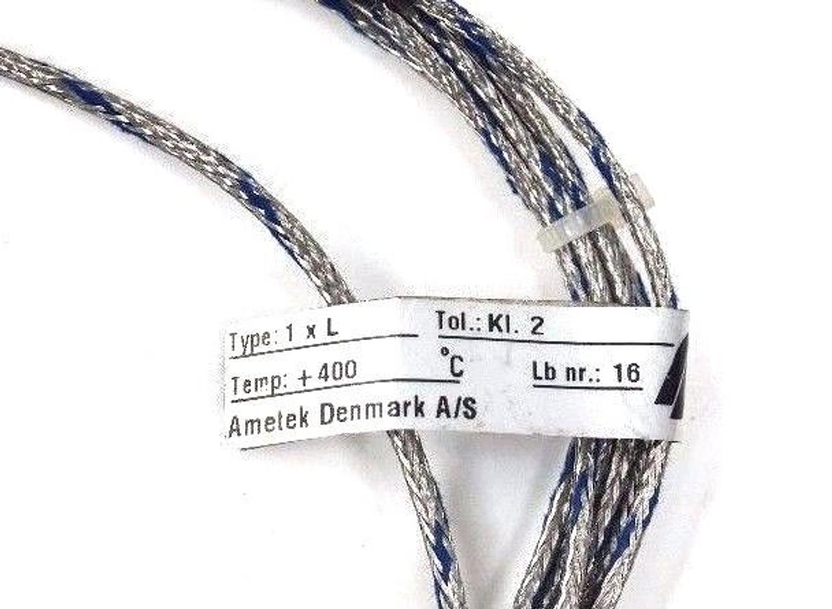 Used NEW AMETEK BEST. NR: 15049031 THERMOCOUPLER MAT. 1.4571 TYPE: 1 X L, TEMP. +400C