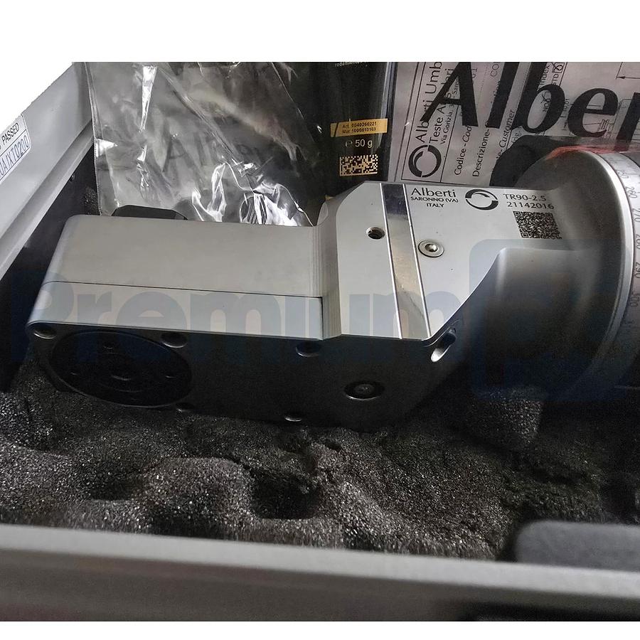 Alberti ER-AX25 T90 | TR90cn 2.5 CAT40 I=65 PL=25 CNC Right Angle Milling Head
