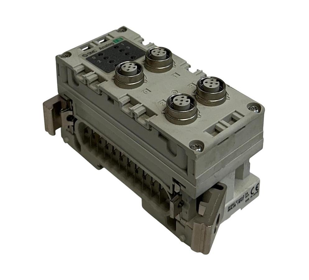 Used SMC EX600-AXB-X3 / EX600AXBX3 4-CHNL ANALOG INPUT MODULE EX600 SERIES 24VDC USNP