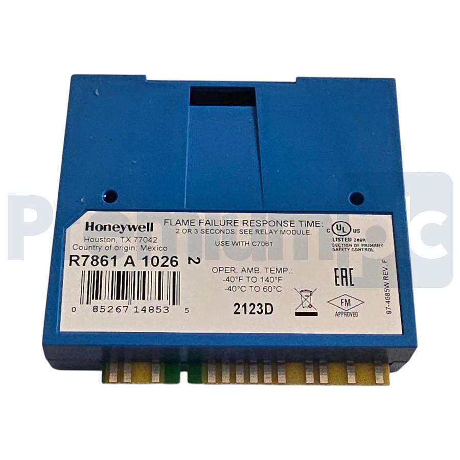 Honeywell R7861A1026 7800 Series Dynamic Self-Check UV Flame Amplifier NSMP