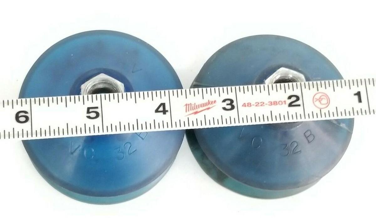 Used LOT OF 2 NEW VACCON VC32B-V VACUUM CUPS 1/2'' IN. THREAD 2-7/8'' IN. OD VC32BV