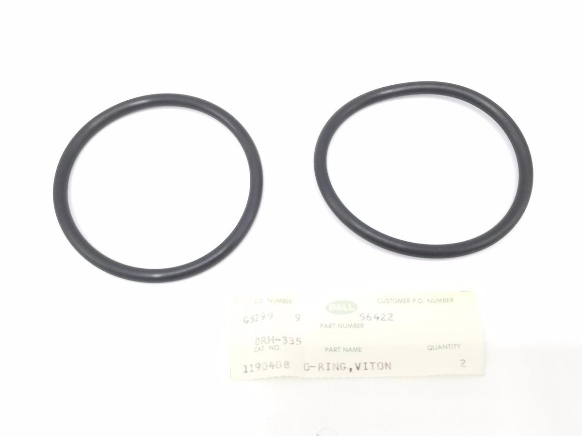 Used LOT OF 2 NEW PALL ORH-335 O-RINGS, VITON 1190408