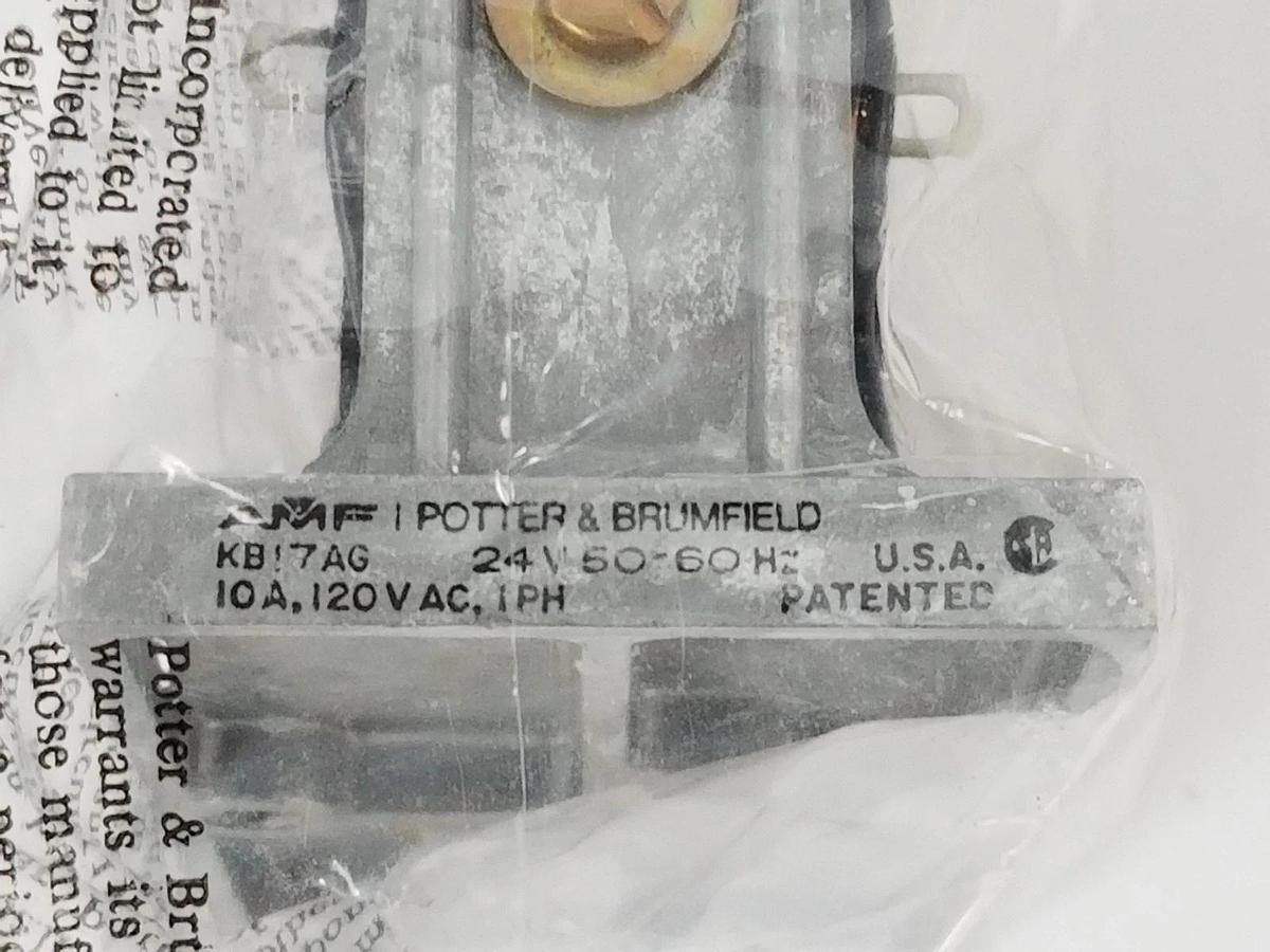 Used NIB POTTER & BRUMFIELD KB17AG RELAY MODULE 4PDT 10A, 24V AC, 198