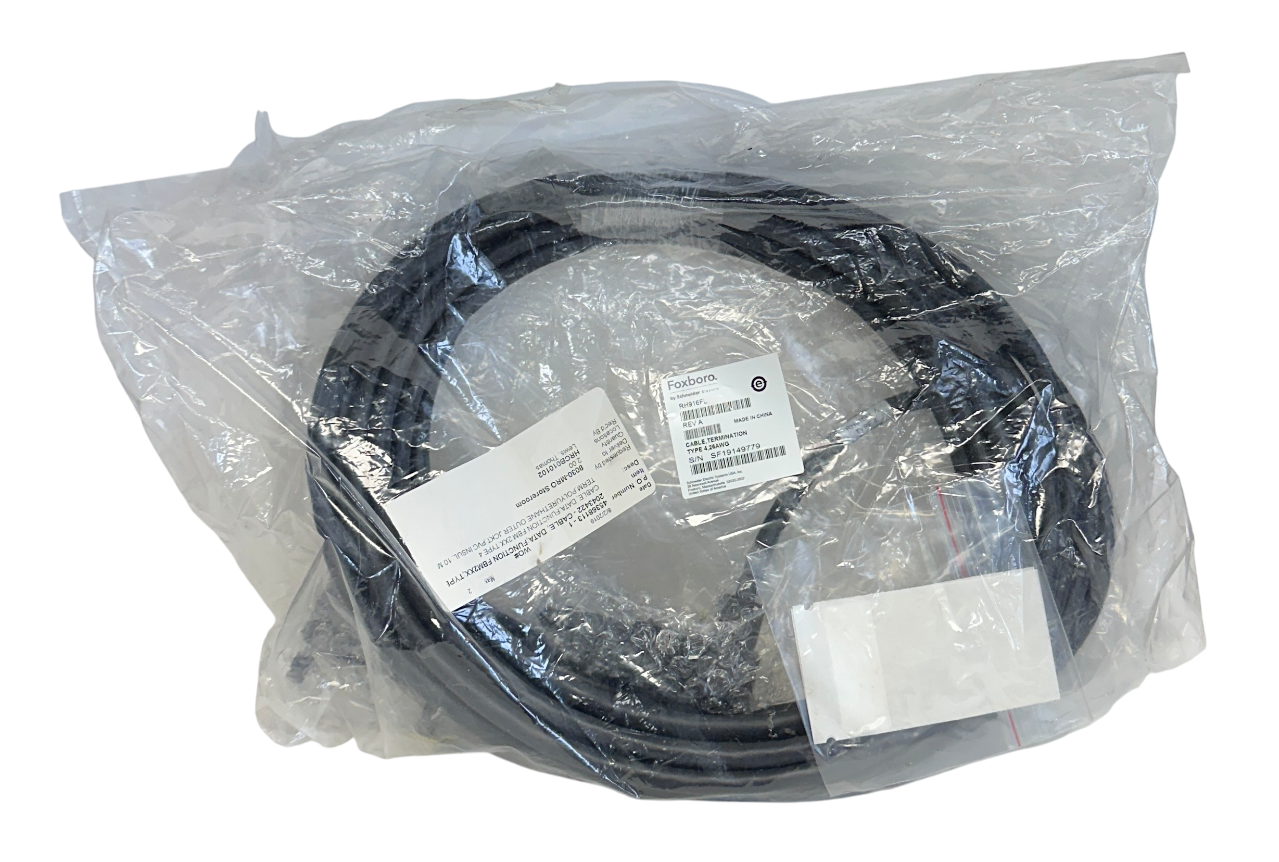 Used SCHNEIDER FOXBORO RH916FL TERMINATION CABLE TYPE 4 26AWG Rev. A DATA NSMP