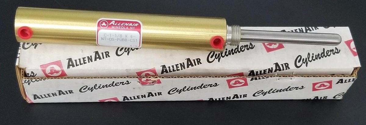 NIB ALLENAIR C-1-1/8 X 4-NT-OS-PUBB-CS1 PNEUMATIC CYLINDER