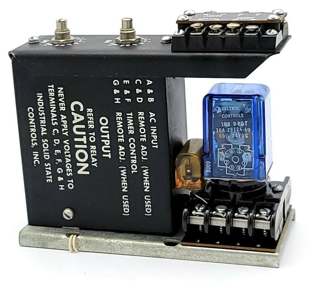 Used ISSC 1060-1-D-D-2-B TIMER RELAY 10601DD2B REPEAT CYCLE .06-1.0 SEC.