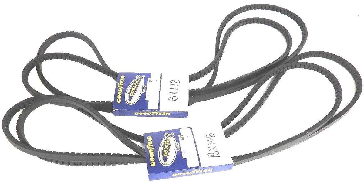 Used LOT OF 2 NEW GOODYEAR BX87 TORQUE-FLEX COGGED V-BELTS, MATCHMAKER SC, 10115