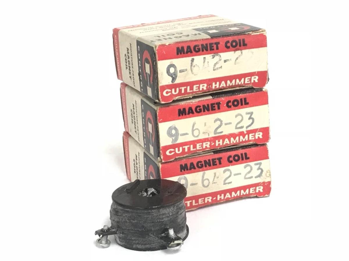 Used LOT OF 3 NIB CUTLER-HAMMER 9-642-23 MAGNET COILS 964223