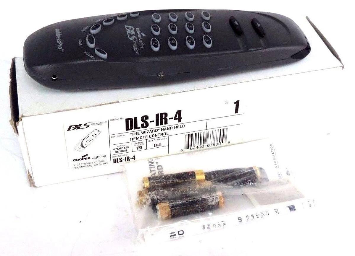 NIB DLS COOPER LIGHTING DLS-IR-4 REMOTE DLSIR3
