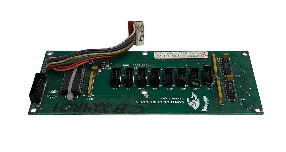 Used CONTROL CHIEF CORP 8002-1005-01 / 8002-1005 XMIT STEPLS BOARD 8002-1004-B USNP