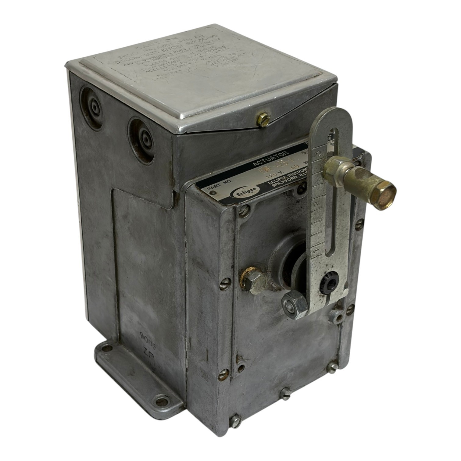 Used Eclipse EMP-423-1 Proportional Actuator Motor 120V 40W with Valve Linkage Arm