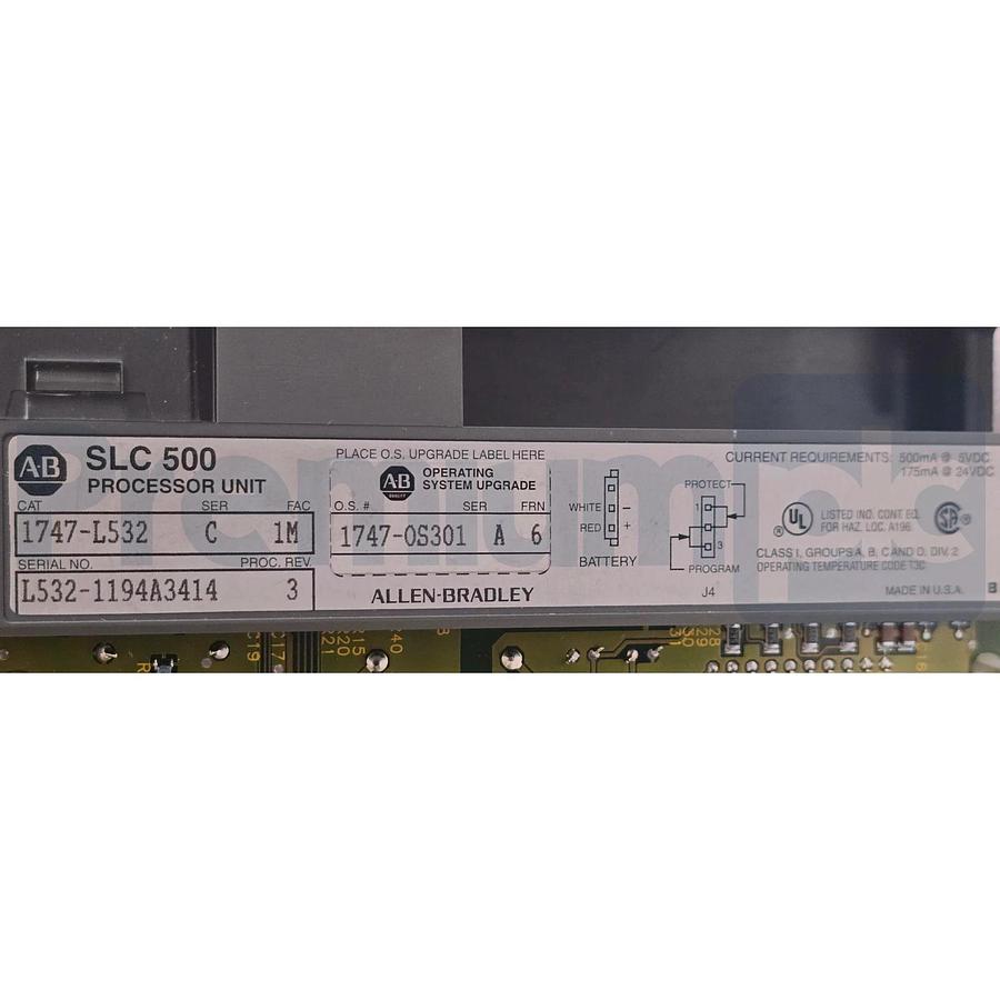 Allen Bradley 1747-L532 /C SLC 5/03 Processor Module 16K Mem FRN 6 1747L532 NSNP