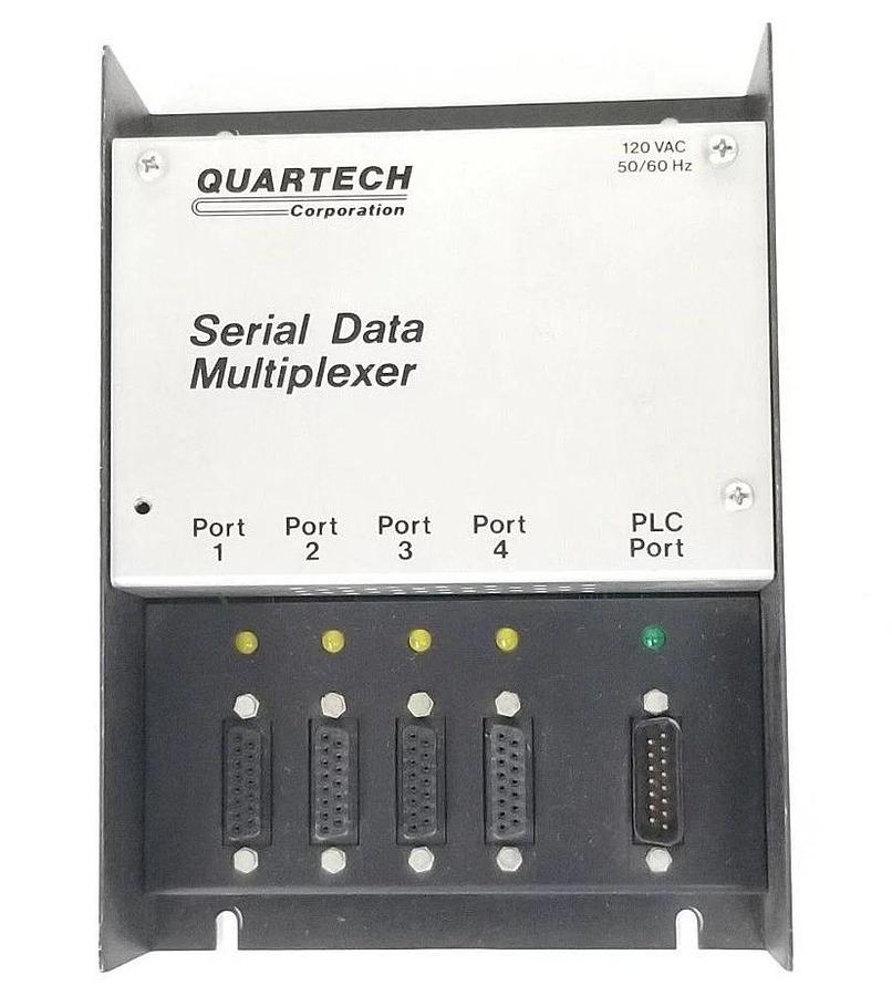 Used QUARTECH SERIAL DATA MULTIPLEXER 120VAC, 50/60HZ, 8517
