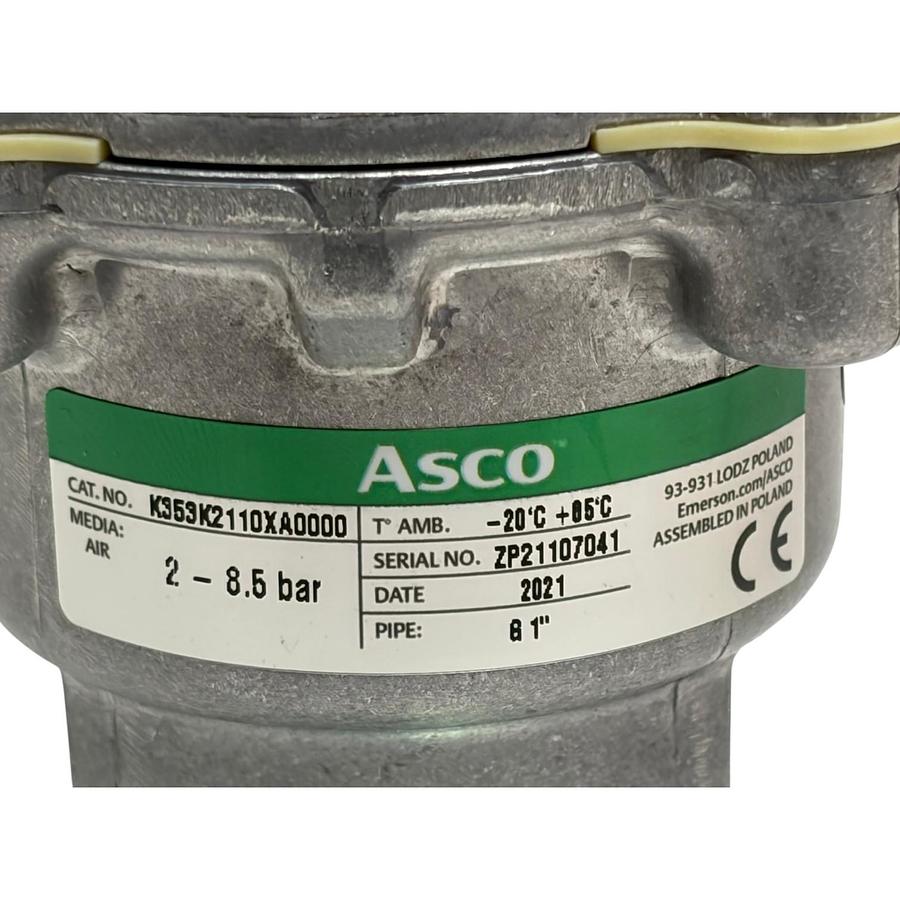 Used ASCO K353K2110XA0000 1" Pulse Solenoid Valve Dust Collector Remote Pilot New