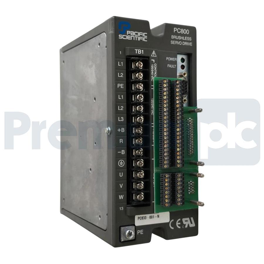 Used Pacific Scientific PC833-001-N PC800 Series Brushless Servo Drive PC833001N XLNT