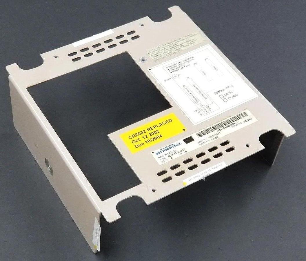 Used SATTCONTROL TYPE: SCOP45/DX232 P/N: 492709401 INTERFACE (COVER ONLY)