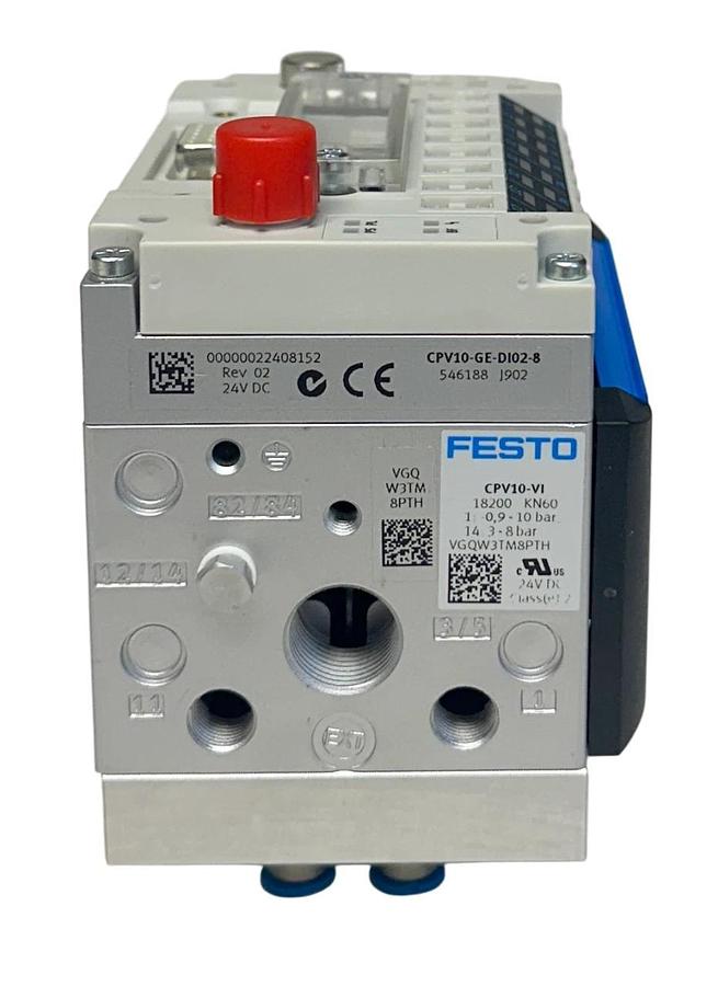 FESTO CPV10-VI-10P-10-8A-D2-R-Z-8C-UL1+GCGQDZNA / 18200 VALVE TERMINAL 24V NSNP