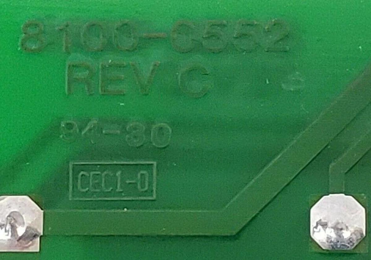 Used BOMAC ELECTRO FLYTE 12M03-106 CONTROL BOARD 8100-0552 REV. C (NO TOP BOARD)