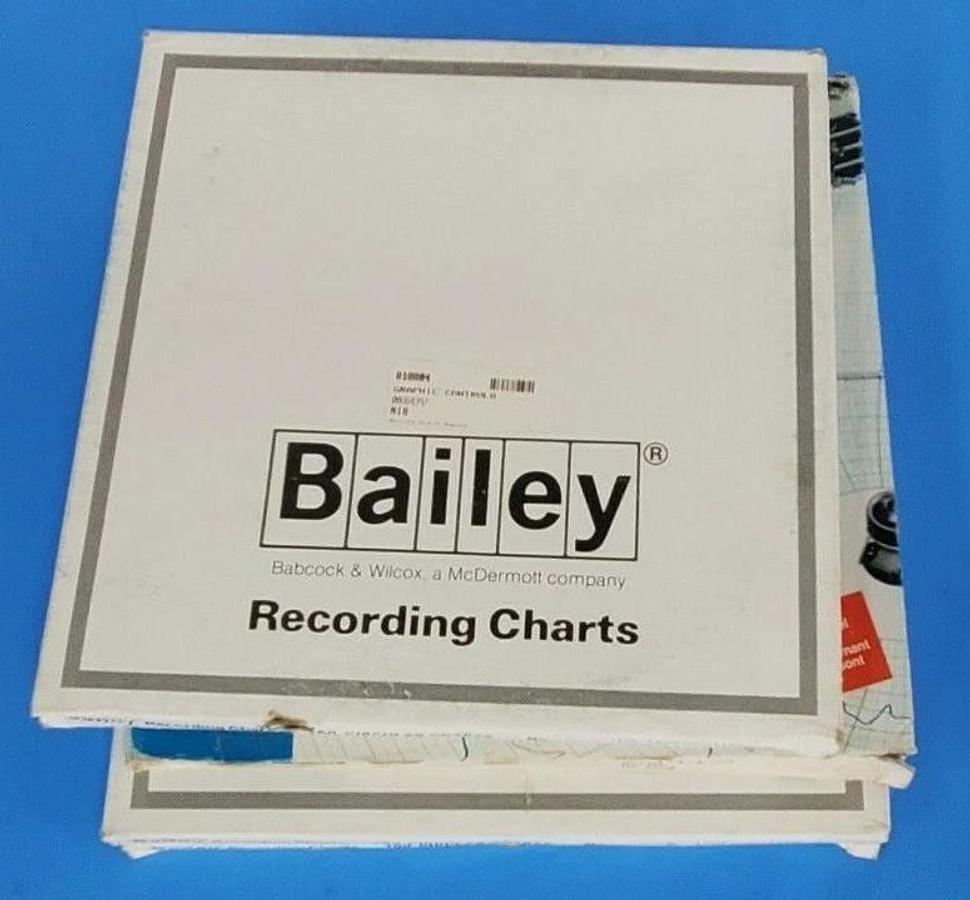 Used LOT OF 4 NEW BOXES OF 100 BAILEY 00864397 CHART PAPERS 11 1/8IN 150F600T150P