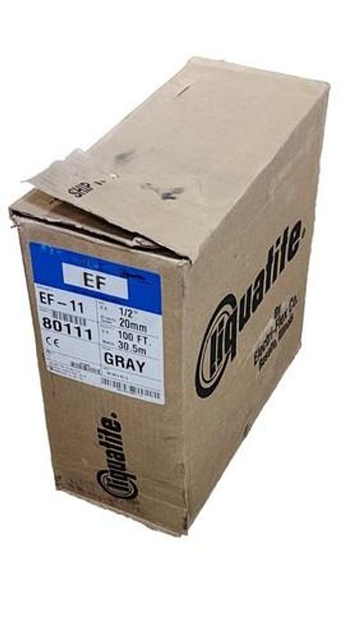Used NIB LIQUATITE EF-11 CONDUIT SUNLIGHT RESISTANT 1/2'' GRAY EF11