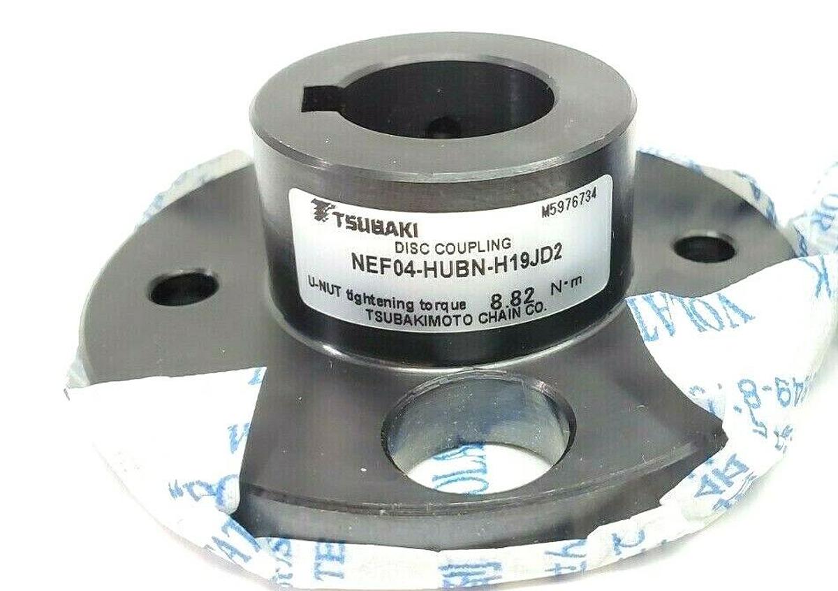 Used NEW TSUBAKI NEF04-HUBN-H19JD2 / NEF04-HUBK-22C DISC COUPLINGS NEF04