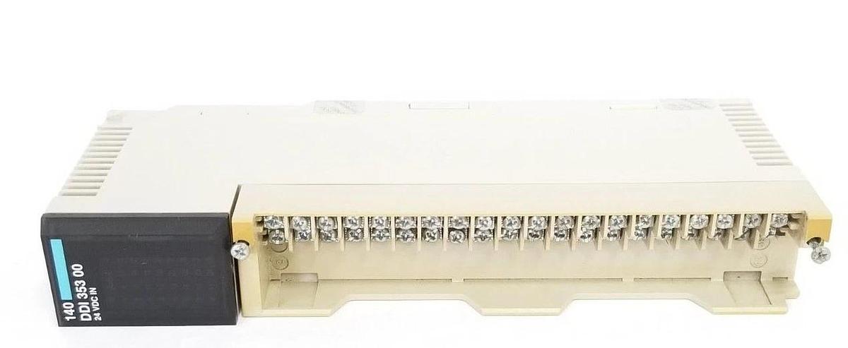 Used SCHNEIDER 140-DDI-353-00 24V DC INPUT MODULE PV: 00, RL: 76, 140DDI35300