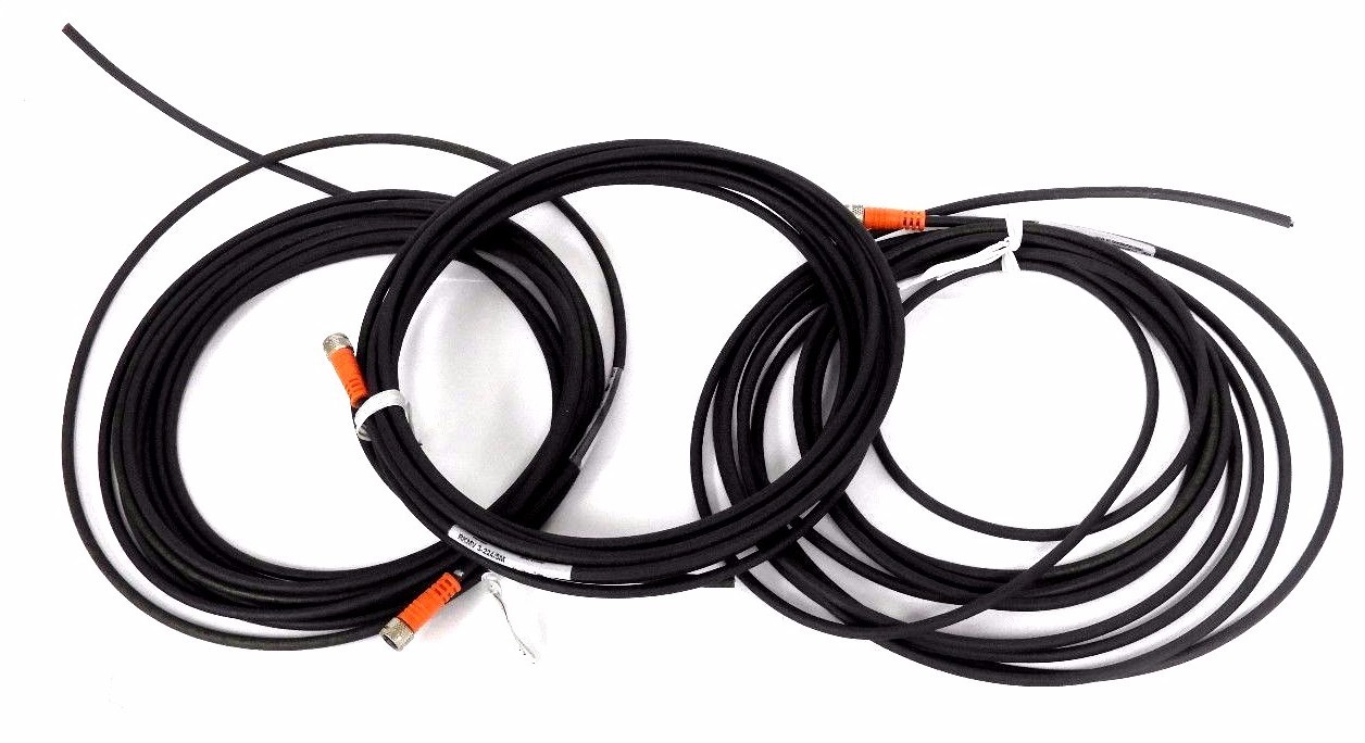 Used LOT OF 3 LUMBERG RKMV 3-224/5M CABLES 3A 125V, RKMV3224/5M